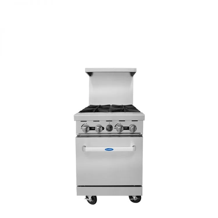 Atosa 24″ Gas Range with Four (4) Open Burners