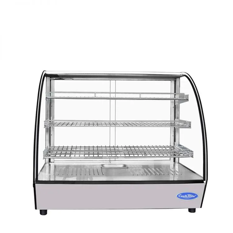 Atosa Countertop Heated Curved Display Case (5.6 cu ft)