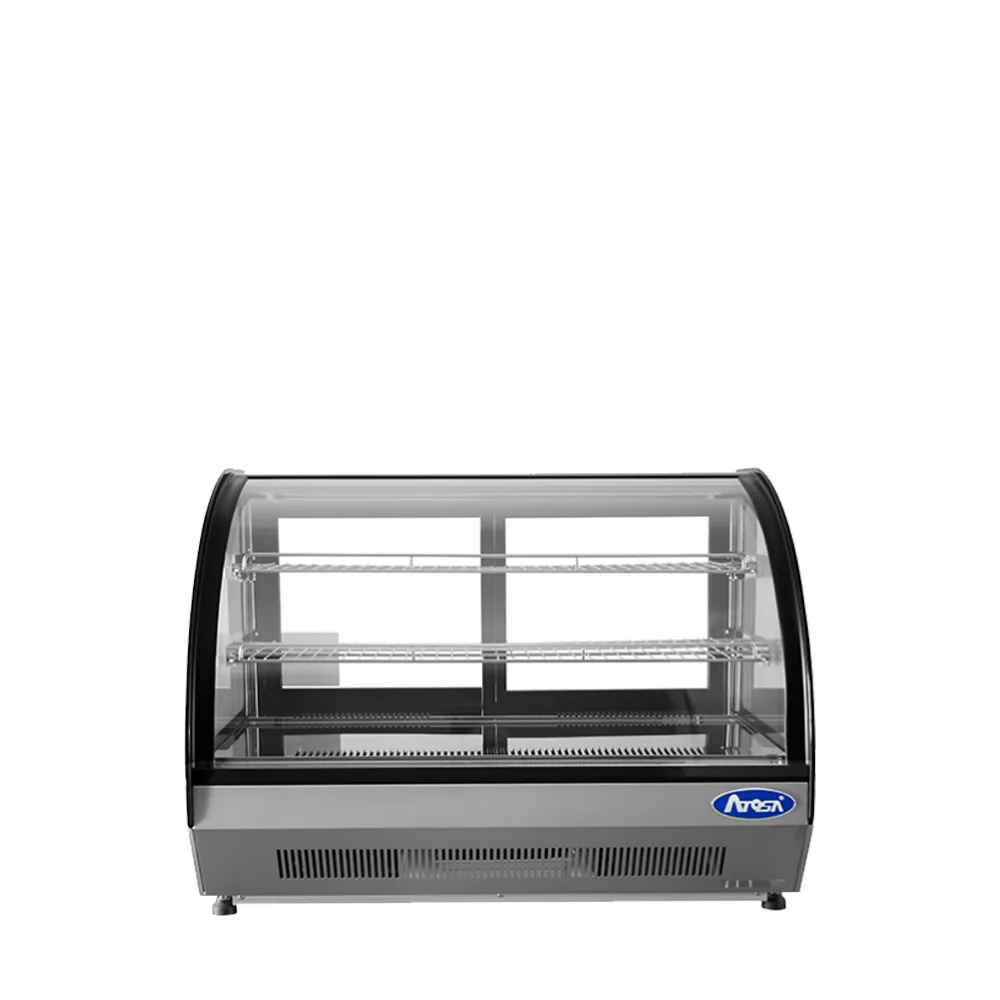 Atosa Countertop Refrigerated Curved Display Case (4.6 cu ft)