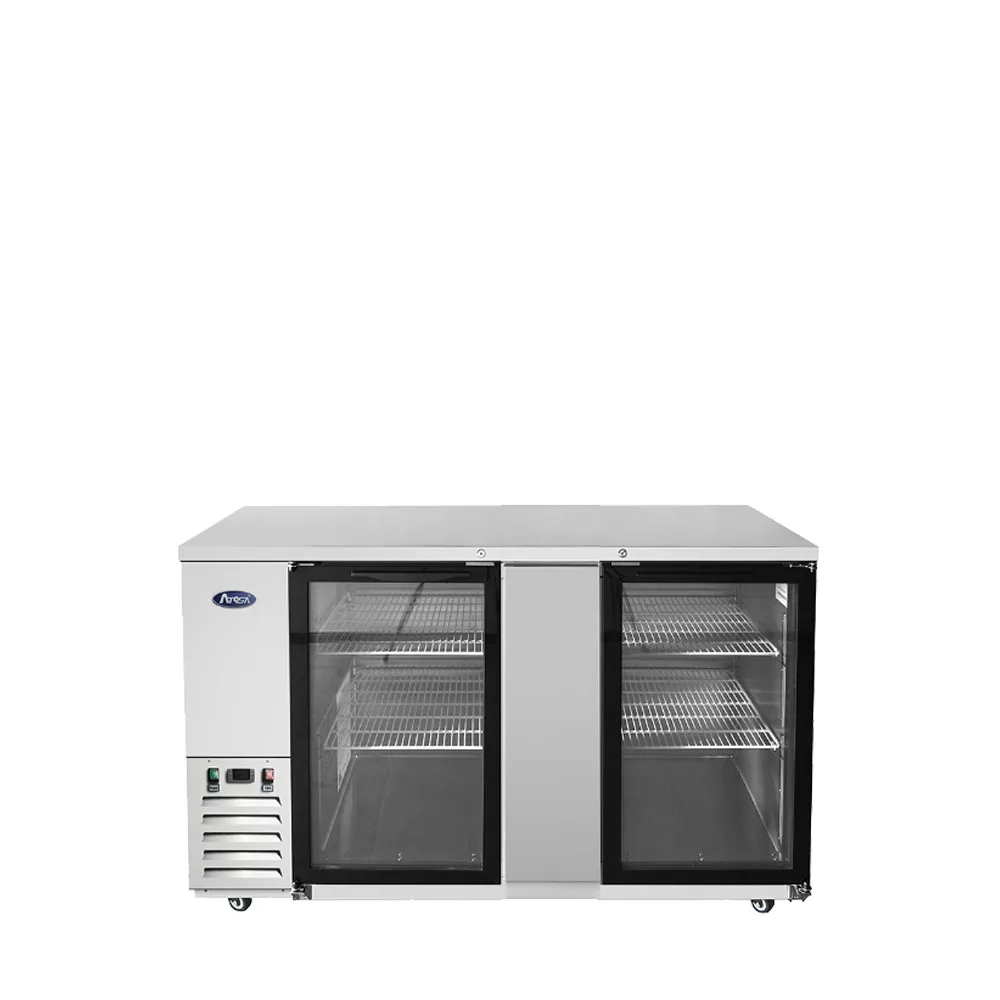 Atosa 69″ Back Bar Cooler with Glass Doors
