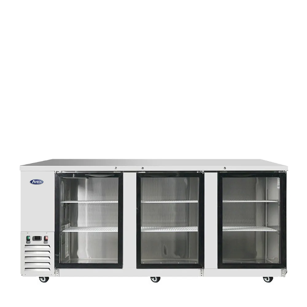Atosa 90″ Back Bar Cooler with Glass Doors