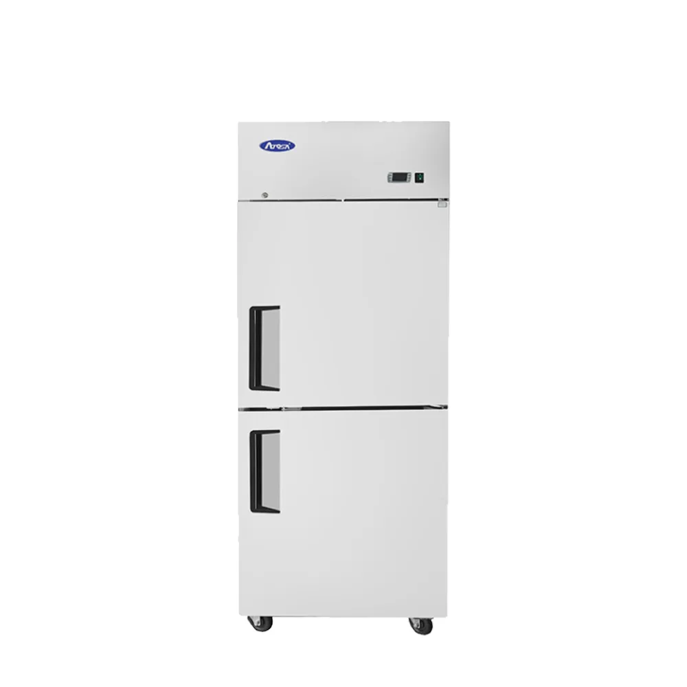 Atosa Top Mount Two (2) Divided Door Right Hand Reach-in Freezer