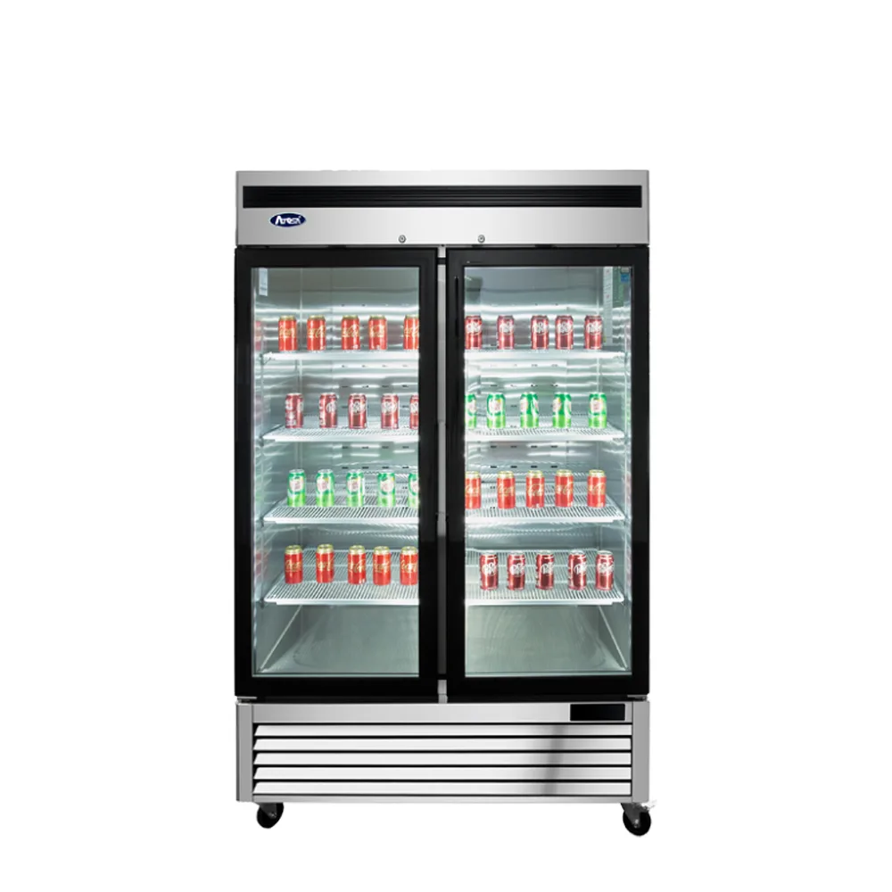 Atosa Two (2) Glass Door Reach-in Freezer