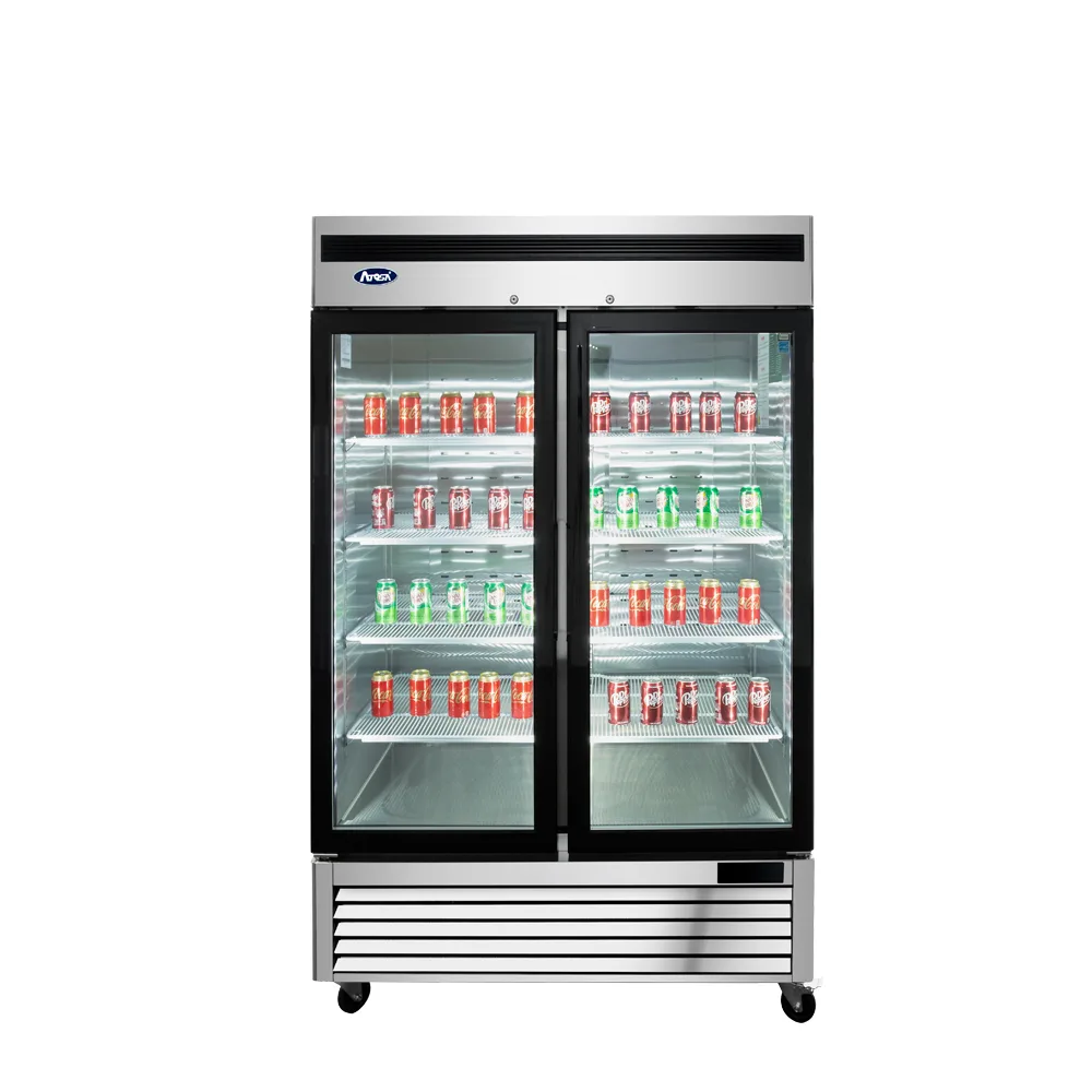 Atosa Two (2) Glass Door Merchandiser Cooler
