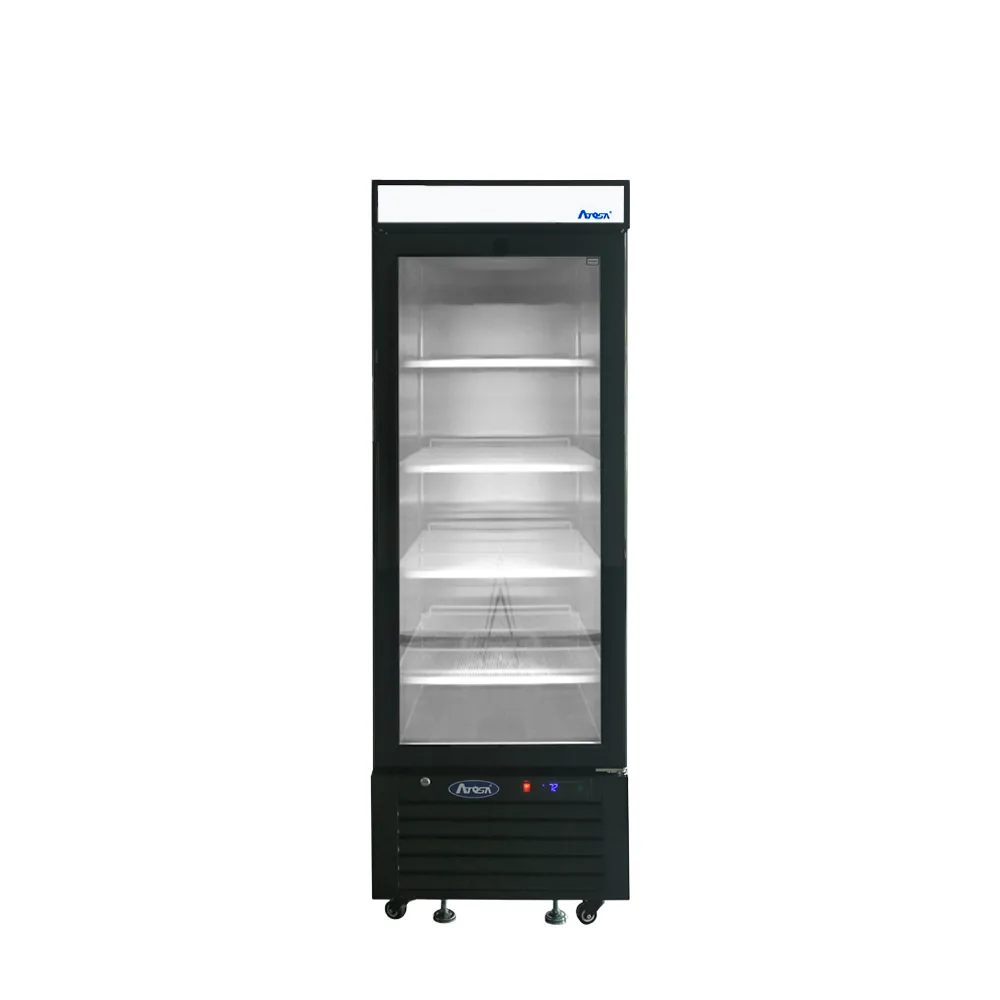 Atosa Black Cabinet One (1) Glass Door Merchandiser Cooler