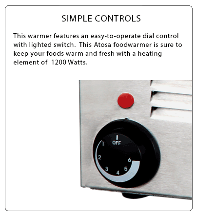 Atosa Food Warmer feature