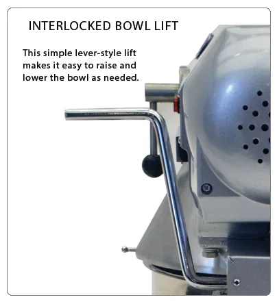 Atosa 30 lb Planetary Mixer feature
