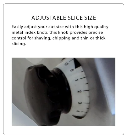 Atosa 10″ Manual Slicer feature