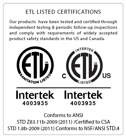 Atosa 40 LB Deep Fryer certifications