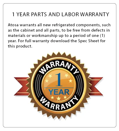Atosa 1.5 HP Meat Grinder warranty