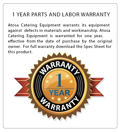 Atosa > 24″ Char Rock Broiler warranty